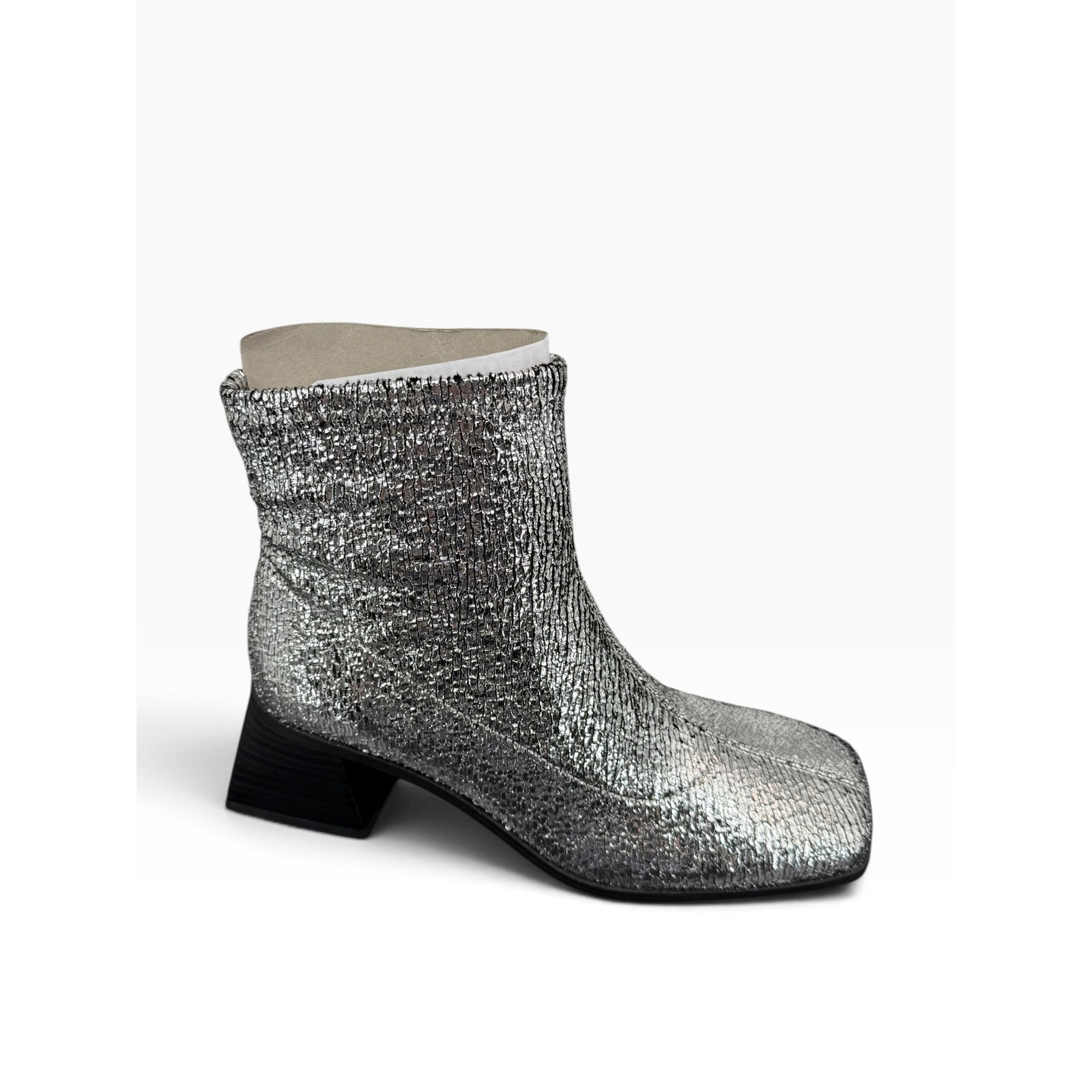 Katy Perry The Lolette Stretch Ankle Boot Metallic Silver 6.5 Nib — image 8 of 8
